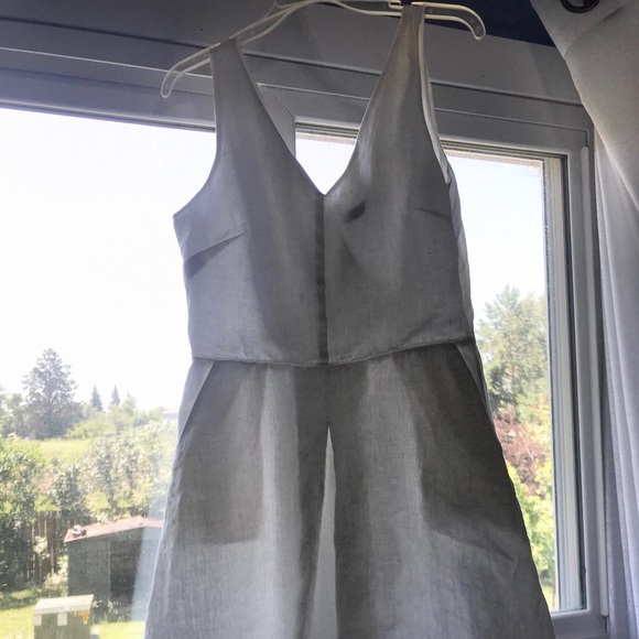 gap white linen dress